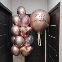 Композиция из шаров "Happy Birthday"